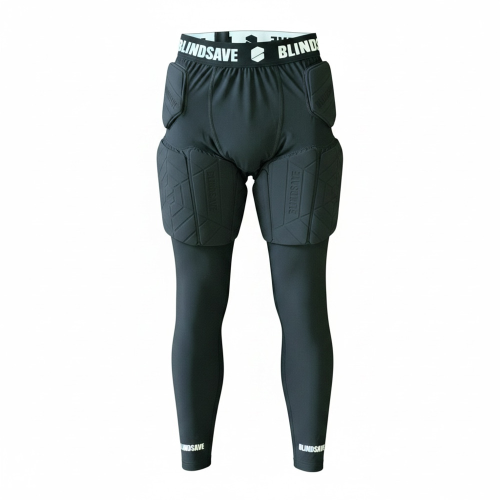 BLINDSAVE Ultimate Protection Padded Compression Tights, Size S